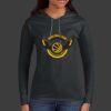 Ladies 100% Ring Spun Cotton Long Sleeve Hooded T Shirt Thumbnail