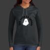 Ladies 100% Ring Spun Cotton Long Sleeve Hooded T Shirt Thumbnail