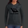 Ladies 100% Ring Spun Cotton Long Sleeve Hooded T Shirt Thumbnail