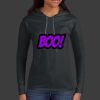 Ladies 100% Ring Spun Cotton Long Sleeve Hooded T Shirt Thumbnail