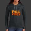 Ladies 100% Ring Spun Cotton Long Sleeve Hooded T Shirt Thumbnail