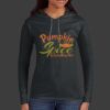 Ladies 100% Ring Spun Cotton Long Sleeve Hooded T Shirt Thumbnail