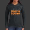 Ladies 100% Ring Spun Cotton Long Sleeve Hooded T Shirt Thumbnail