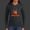 Ladies 100% Ring Spun Cotton Long Sleeve Hooded T Shirt Thumbnail