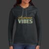 Ladies 100% Ring Spun Cotton Long Sleeve Hooded T Shirt Thumbnail