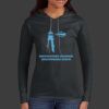 Ladies 100% Ring Spun Cotton Long Sleeve Hooded T Shirt Thumbnail