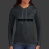 Ladies 100% Ring Spun Cotton Long Sleeve Hooded T Shirt Thumbnail