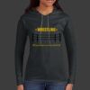 Ladies 100% Ring Spun Cotton Long Sleeve Hooded T Shirt Thumbnail