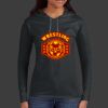 Ladies 100% Ring Spun Cotton Long Sleeve Hooded T Shirt Thumbnail