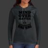 Ladies 100% Ring Spun Cotton Long Sleeve Hooded T Shirt Thumbnail