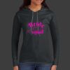 Ladies 100% Ring Spun Cotton Long Sleeve Hooded T Shirt Thumbnail
