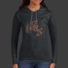 Ladies 100% Ring Spun Cotton Long Sleeve Hooded T Shirt Thumbnail