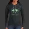 Ladies 100% Ring Spun Cotton Long Sleeve Hooded T Shirt Thumbnail