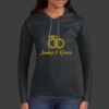 Ladies 100% Ring Spun Cotton Long Sleeve Hooded T Shirt Thumbnail