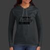 Ladies 100% Ring Spun Cotton Long Sleeve Hooded T Shirt Thumbnail