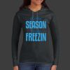 Ladies 100% Ring Spun Cotton Long Sleeve Hooded T Shirt Thumbnail