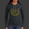 Ladies 100% Ring Spun Cotton Long Sleeve Hooded T Shirt Thumbnail