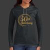 Ladies 100% Ring Spun Cotton Long Sleeve Hooded T Shirt Thumbnail