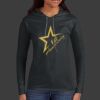 Ladies 100% Ring Spun Cotton Long Sleeve Hooded T Shirt Thumbnail