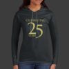 Ladies 100% Ring Spun Cotton Long Sleeve Hooded T Shirt Thumbnail