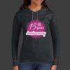 Ladies 100% Ring Spun Cotton Long Sleeve Hooded T Shirt Thumbnail