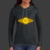 Ladies 100% Ring Spun Cotton Long Sleeve Hooded T Shirt Thumbnail