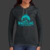 Ladies 100% Ring Spun Cotton Long Sleeve Hooded T Shirt Thumbnail
