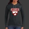 Ladies 100% Ring Spun Cotton Long Sleeve Hooded T Shirt Thumbnail