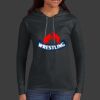 Ladies 100% Ring Spun Cotton Long Sleeve Hooded T Shirt Thumbnail
