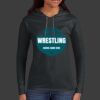Ladies 100% Ring Spun Cotton Long Sleeve Hooded T Shirt Thumbnail