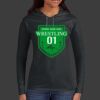 Ladies 100% Ring Spun Cotton Long Sleeve Hooded T Shirt Thumbnail