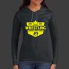 Ladies 100% Ring Spun Cotton Long Sleeve Hooded T Shirt Thumbnail
