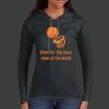 Ladies 100% Ring Spun Cotton Long Sleeve Hooded T Shirt Thumbnail