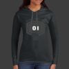 Ladies 100% Ring Spun Cotton Long Sleeve Hooded T Shirt Thumbnail