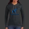 Ladies 100% Ring Spun Cotton Long Sleeve Hooded T Shirt Thumbnail