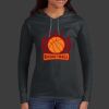 Ladies 100% Ring Spun Cotton Long Sleeve Hooded T Shirt Thumbnail