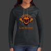 Ladies 100% Ring Spun Cotton Long Sleeve Hooded T Shirt Thumbnail