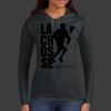 Ladies 100% Ring Spun Cotton Long Sleeve Hooded T Shirt Thumbnail