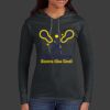 Ladies 100% Ring Spun Cotton Long Sleeve Hooded T Shirt Thumbnail