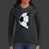 Ladies 100% Ring Spun Cotton Long Sleeve Hooded T Shirt Thumbnail
