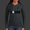 Ladies 100% Ring Spun Cotton Long Sleeve Hooded T Shirt Thumbnail