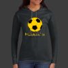 Ladies 100% Ring Spun Cotton Long Sleeve Hooded T Shirt Thumbnail