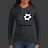Ladies 100% Ring Spun Cotton Long Sleeve Hooded T Shirt Thumbnail