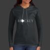 Ladies 100% Ring Spun Cotton Long Sleeve Hooded T Shirt Thumbnail
