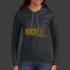 Ladies 100% Ring Spun Cotton Long Sleeve Hooded T Shirt Thumbnail