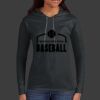 Ladies 100% Ring Spun Cotton Long Sleeve Hooded T Shirt Thumbnail