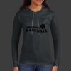 Ladies 100% Ring Spun Cotton Long Sleeve Hooded T Shirt Thumbnail