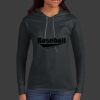 Ladies 100% Ring Spun Cotton Long Sleeve Hooded T Shirt Thumbnail