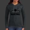 Ladies 100% Ring Spun Cotton Long Sleeve Hooded T Shirt Thumbnail