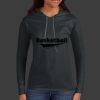 Ladies 100% Ring Spun Cotton Long Sleeve Hooded T Shirt Thumbnail